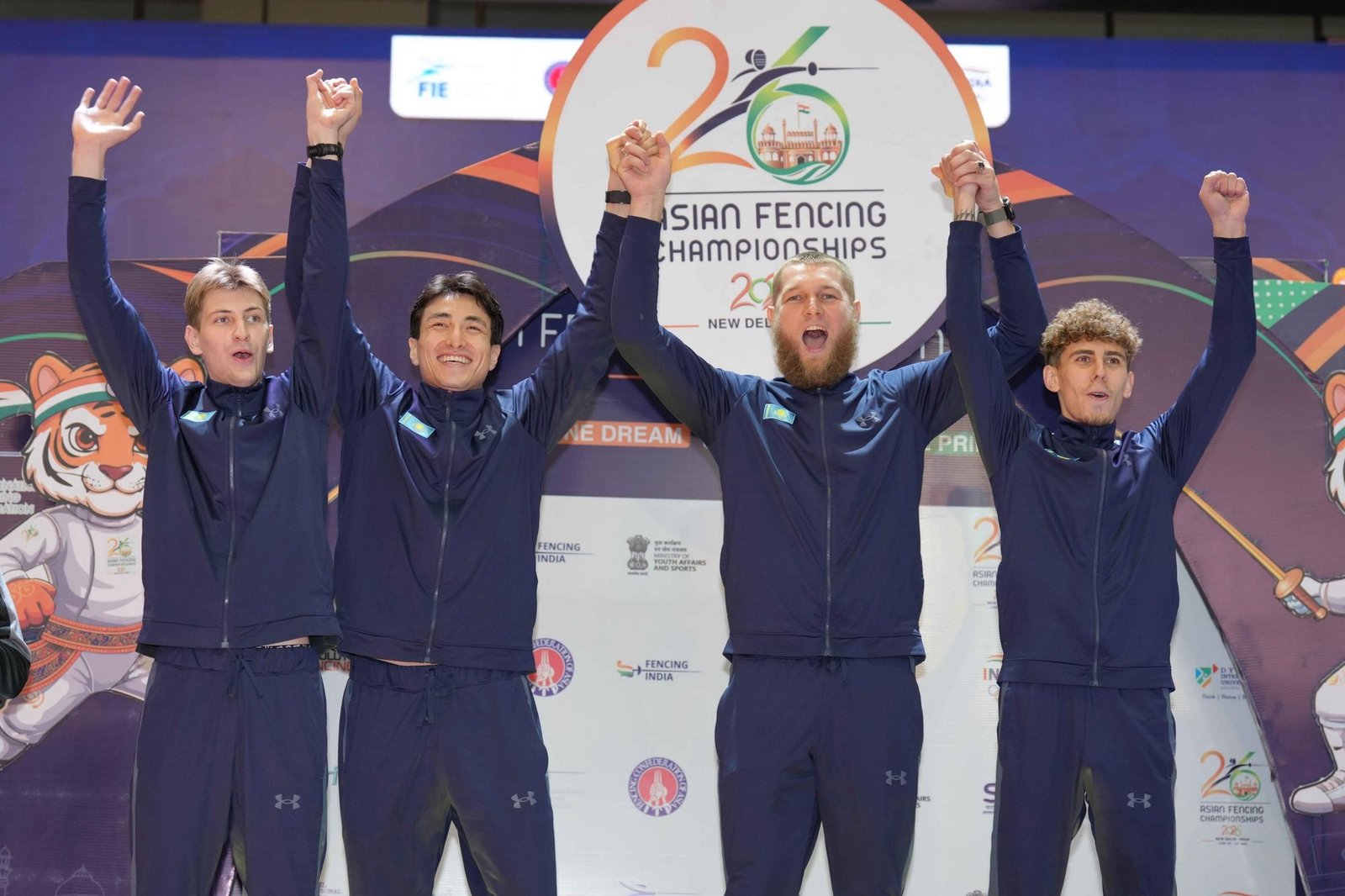 Kazakhstan’s Golden Blade — National Épée Team Reigns Supreme at the Asian Fencing Championships
