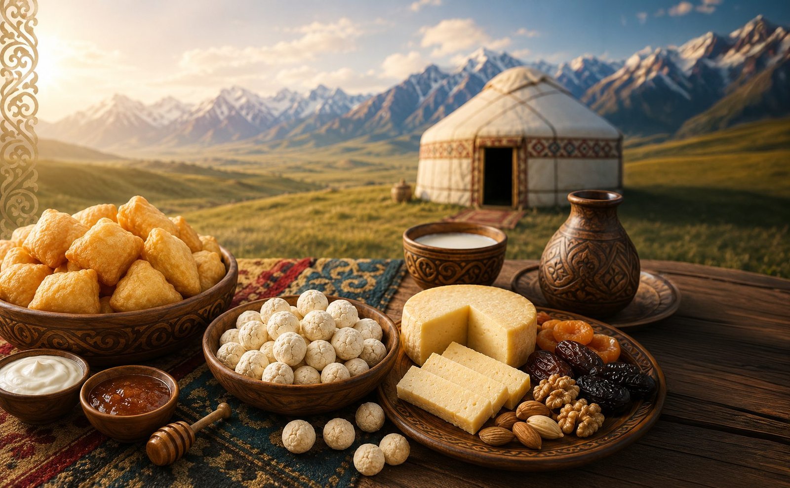Traditional Kazakh Sweets & Nomadic Snacks: A Taste of the Great Steppe