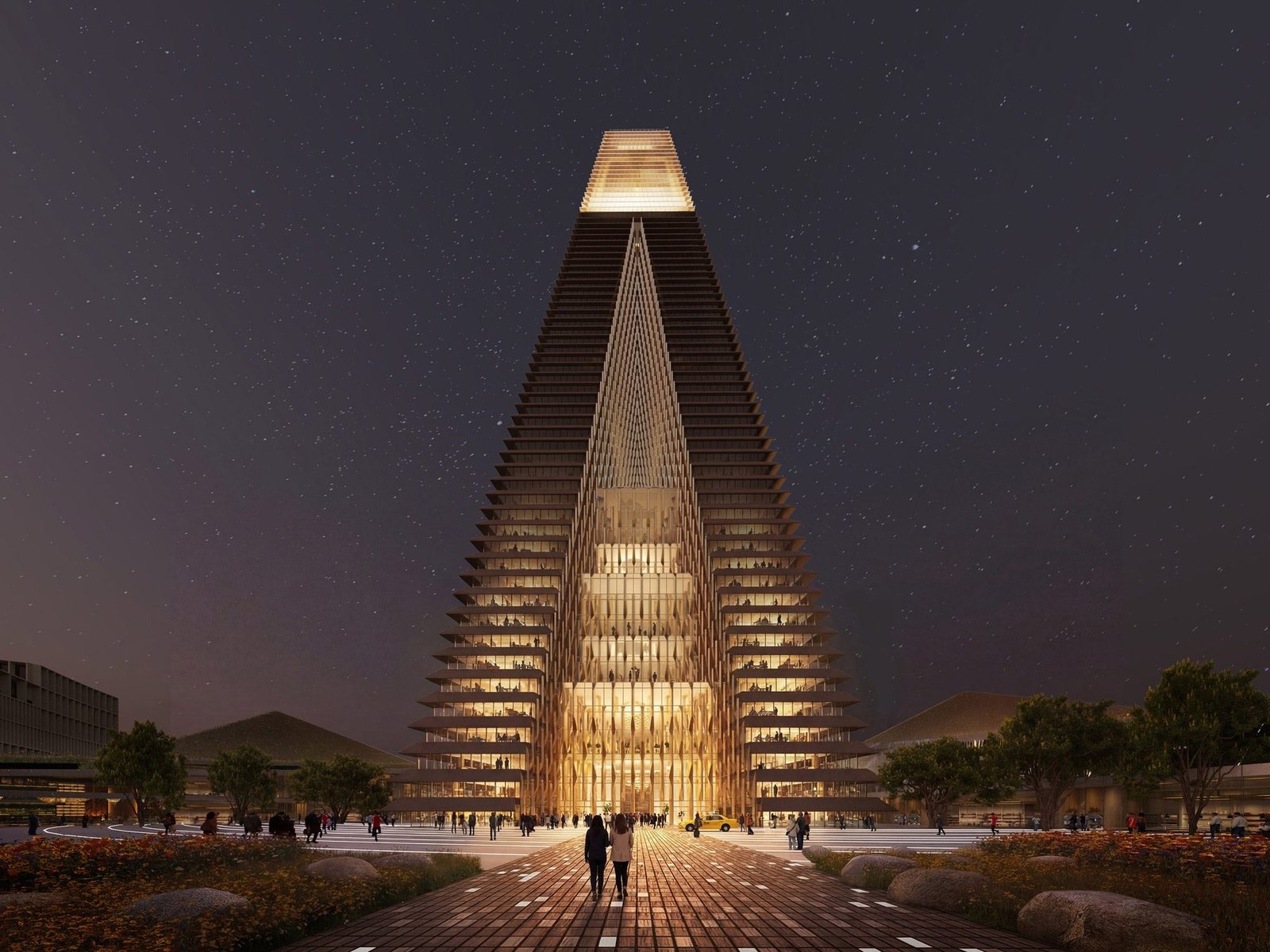 SOM Designs Landmark Mixed-Use Tower Complex for the New City of Alatau in Kazakhstan