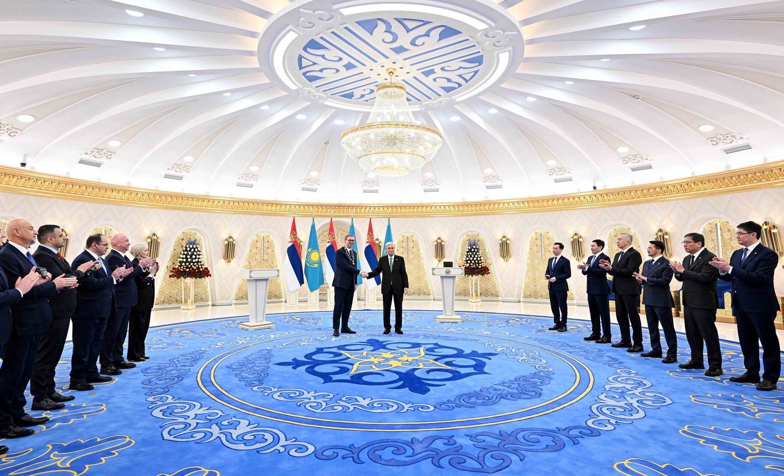 President Tokayev Honors Serbian President Aleksandar Vučić With Kazakhstan’s Highest State Award