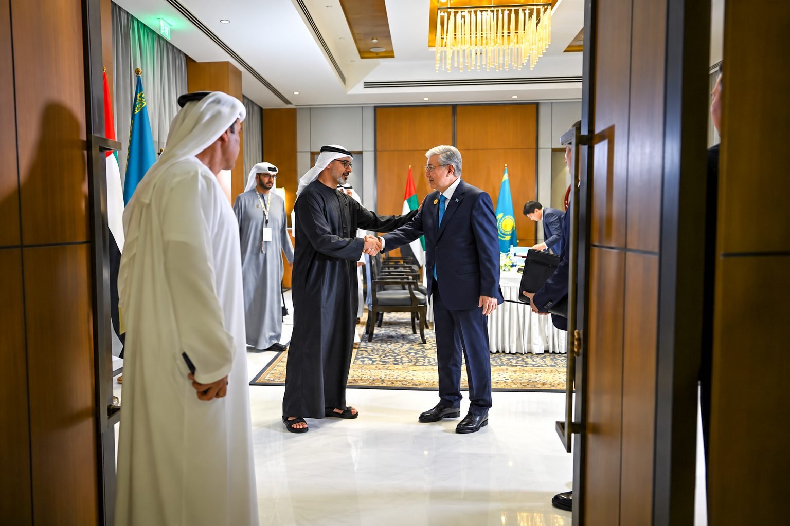 Tokayev & Abu Dhabi Crown Prince Advance Kazakhstan–UAE Investment Partnership